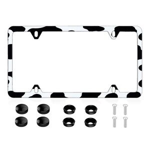 XCLPF License Plate Frame Rust-Proof Universal Front Rear Aluminum Plate Frame